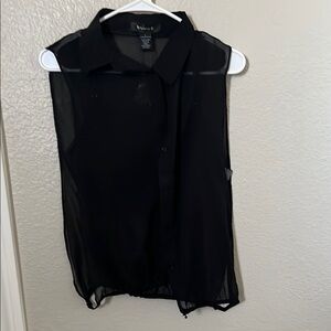 Elegant Black Sleeveless Top